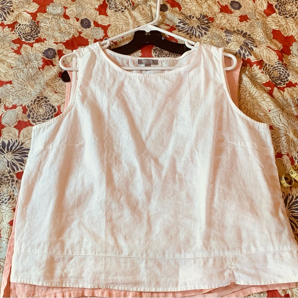 Habitat White Linen Top